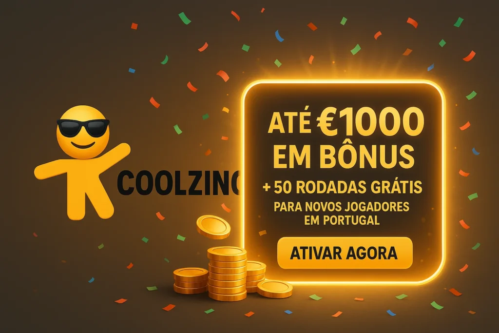 Bônus de boas-vindas no Coolzino até €1000 e 50 rodadas grátis