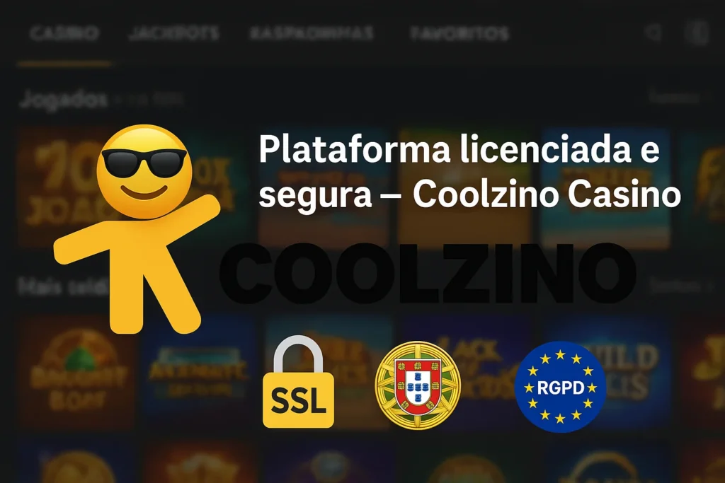 Coolzino Casino licenciado em Portugal com proteção de dados RGPD