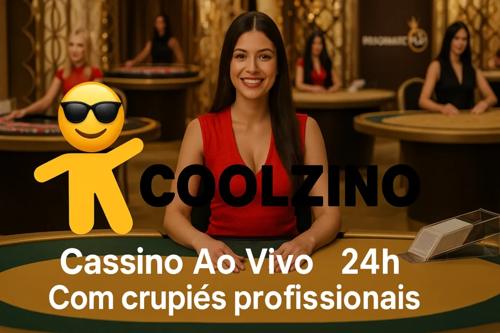 Live Casino no Coolzino com crupiês ao vivo