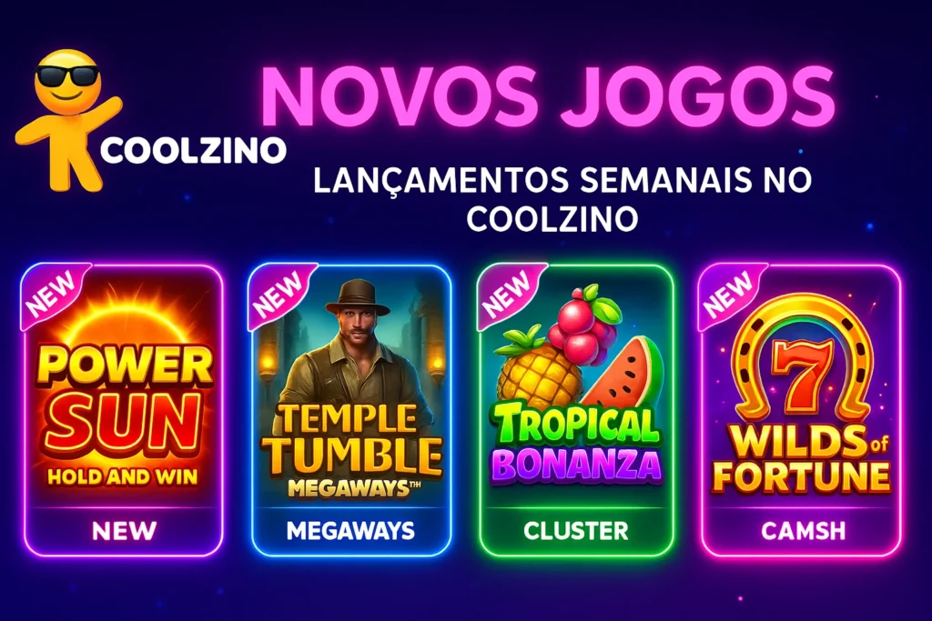 Novos jogos e lançamentos no Coolzino Casino